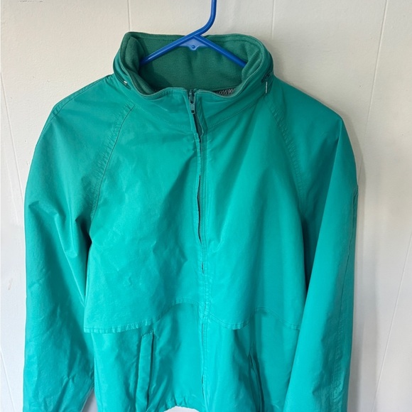 Vintage Eddie Bauer Gore-Tex Jacket Mens Small Teal Green Outdoor Anorak ✨ - Picture 8 of 14